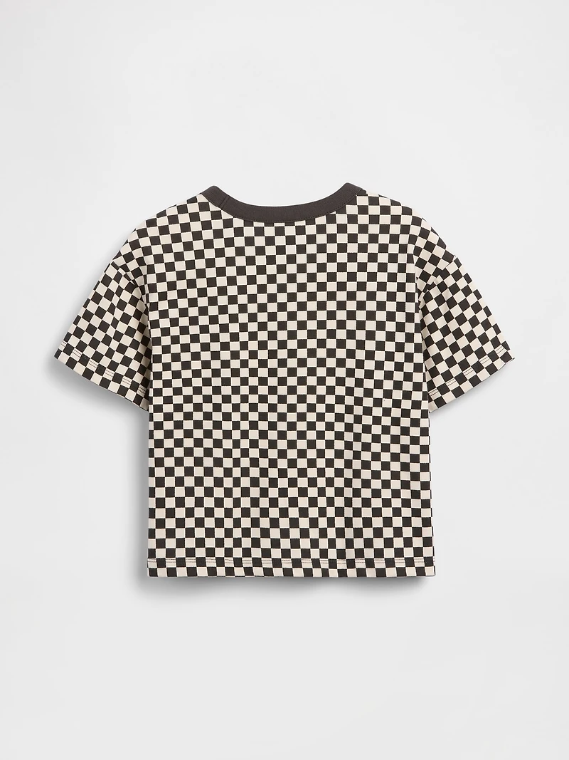T-shirt droit à motif de damiers pour Bébé et Tout-petit