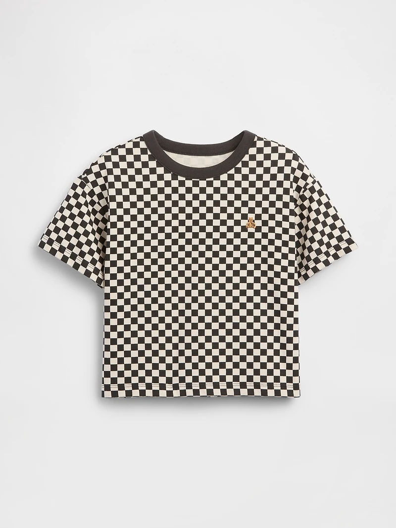 T-shirt droit à motif de damiers pour Bébé et Tout-petit