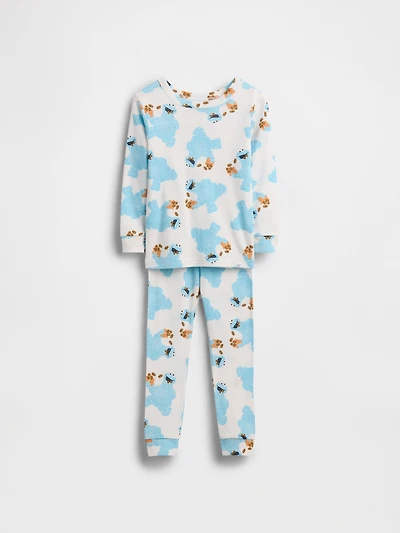 Pyjama en coton biologique brossé Sesame Street pour Bébé et Tout-petit