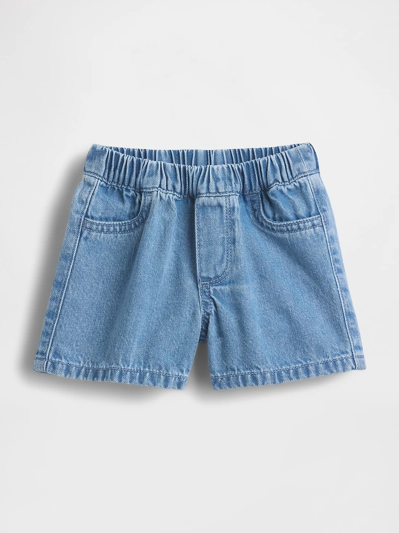 Short en denim à taille extensible poches de l’ourson Brannan pour Bébé