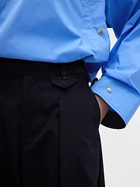 Victoria Beckham High Rise Pleated Arc Trouser