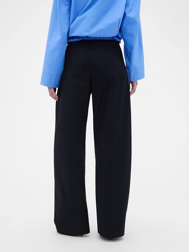 Victoria Beckham High Rise Pleated Arc Trouser
