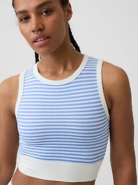 Seamless Rib Crop Tank Top