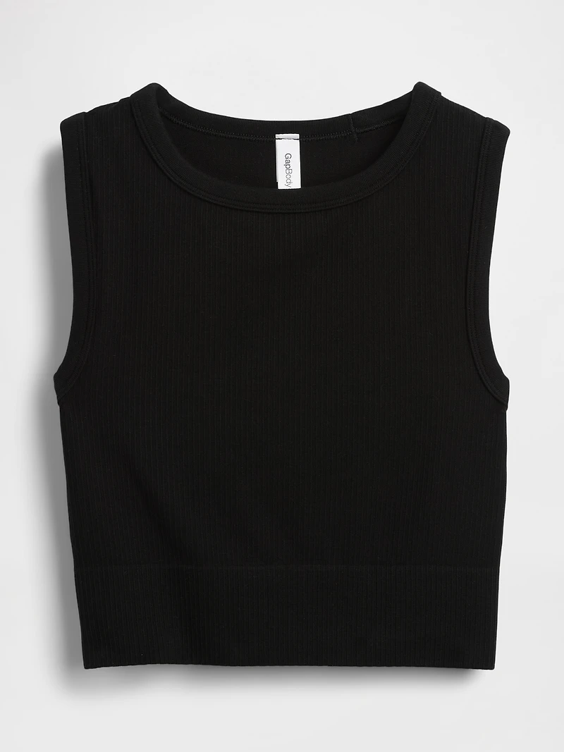 Seamless Rib Crop Tank Top