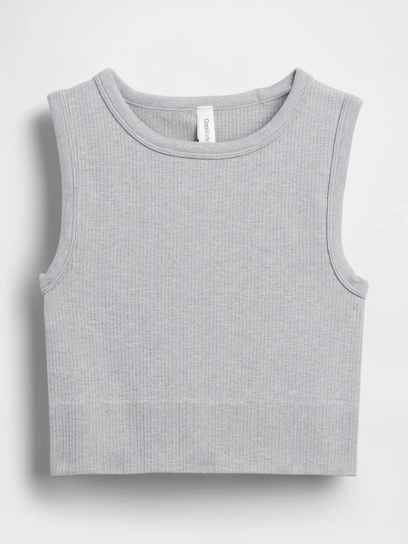 Seamless Rib Crop Tank Top
