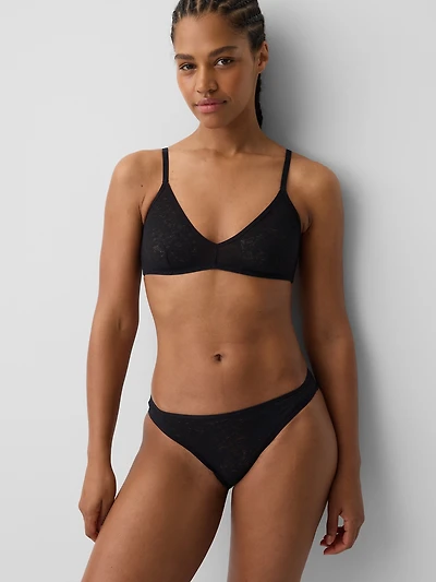 Softest Lace Plunge Bralette