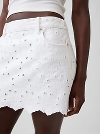Embroidered Mini Skirt