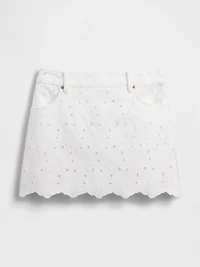 Embroidered Mini Skirt