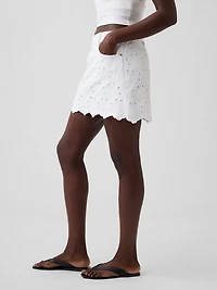 Embroidered Mini Skirt