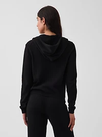 100% Cotton Relaxed Zip Sweater Hoodie