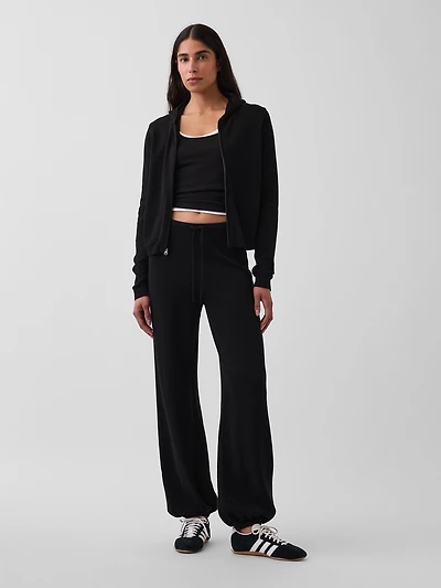 100% Cotton Relaxed Sweater Joggers