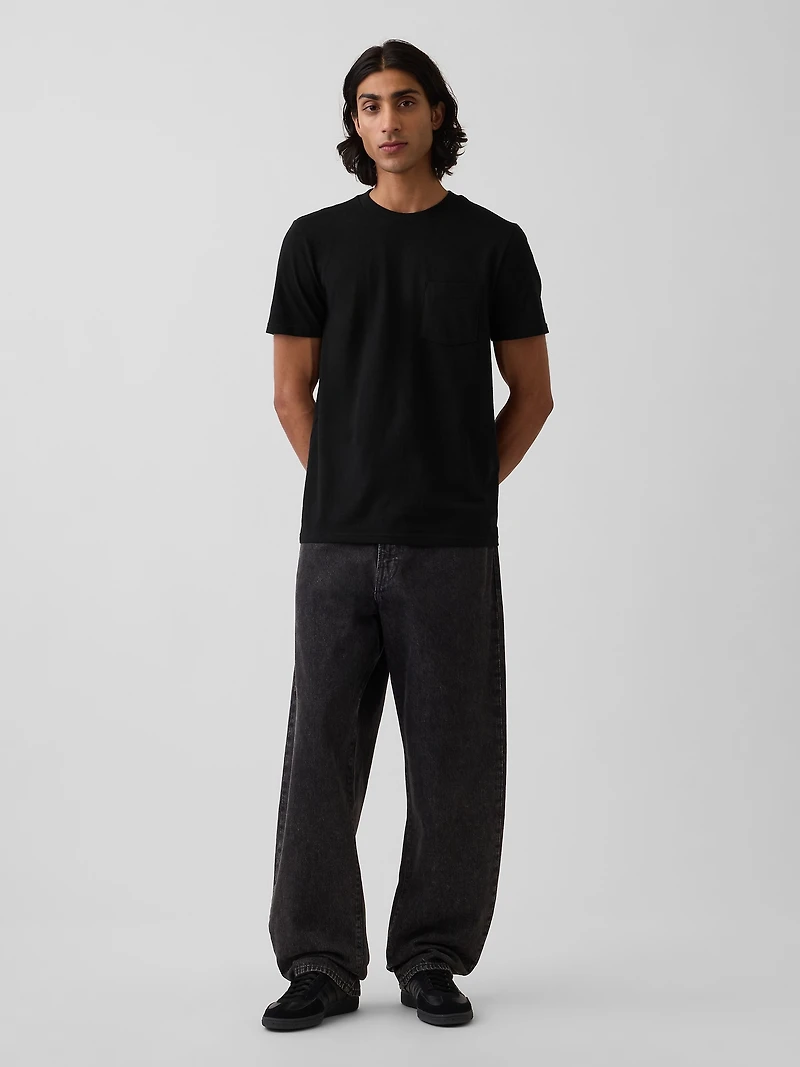 Adult Organic Cotton Pocket T-Shirt