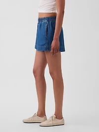 Mid Rise UltraSoft Denim Boxer Shorts
