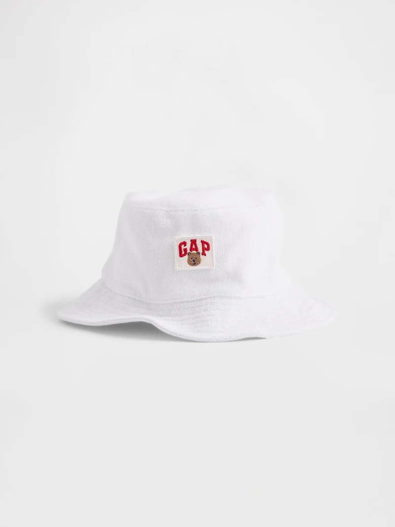 Chapeau cloche en jersey bouclette à logo de l’ourson Brannan pour Bébé et Tout-petit