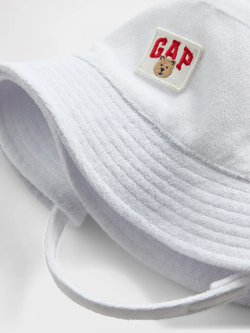 Chapeau cloche en jersey bouclette à logo de l’ourson Brannan pour Bébé et Tout-petit