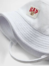 Chapeau cloche en jersey bouclette à logo de l’ourson Brannan pour Bébé et Tout-petit