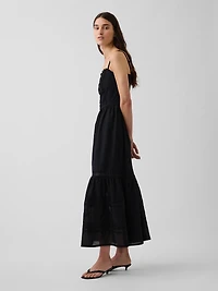 Eyelet Tiered Maxi Dress