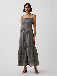Eyelet Tiered Maxi Dress