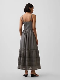 Eyelet Tiered Maxi Dress