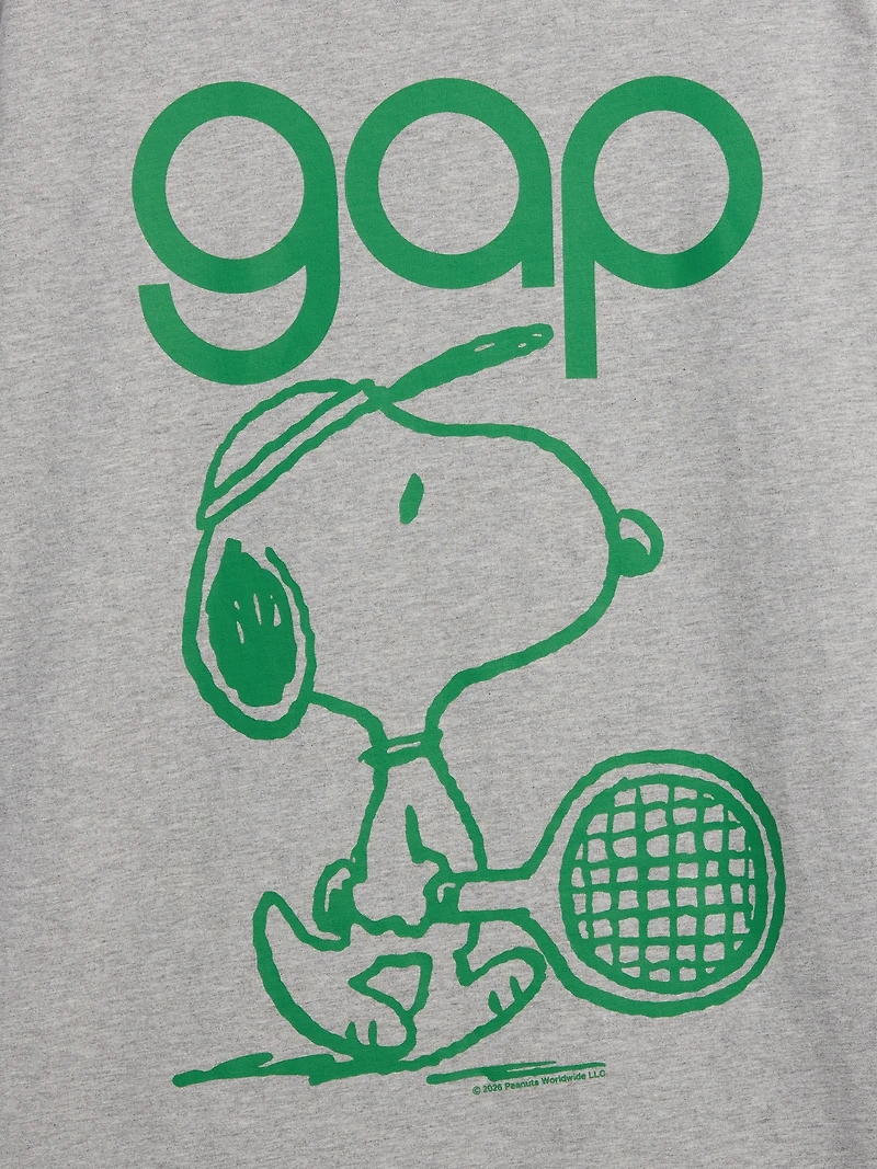 Snoopy Logo Relaxed Graphic T-Shirt