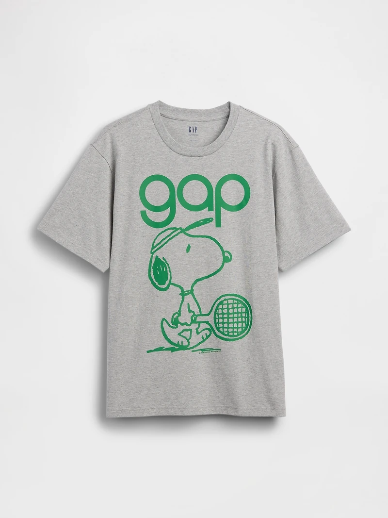 Snoopy Logo Relaxed Graphic T-Shirt