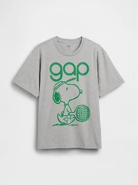 Snoopy Logo Relaxed Graphic T-Shirt