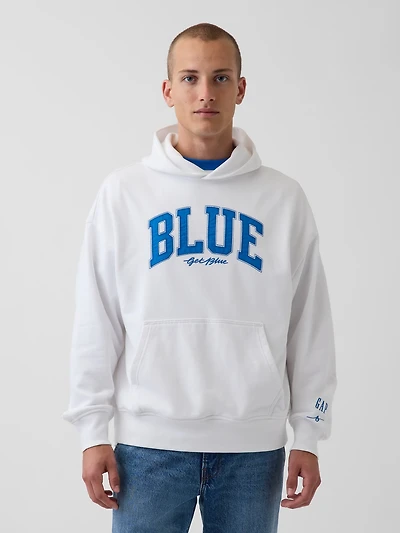 Get Blue Heavyweight French Terry Logo Hoodie