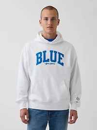 Get Blue Heavyweight French Terry Logo Hoodie