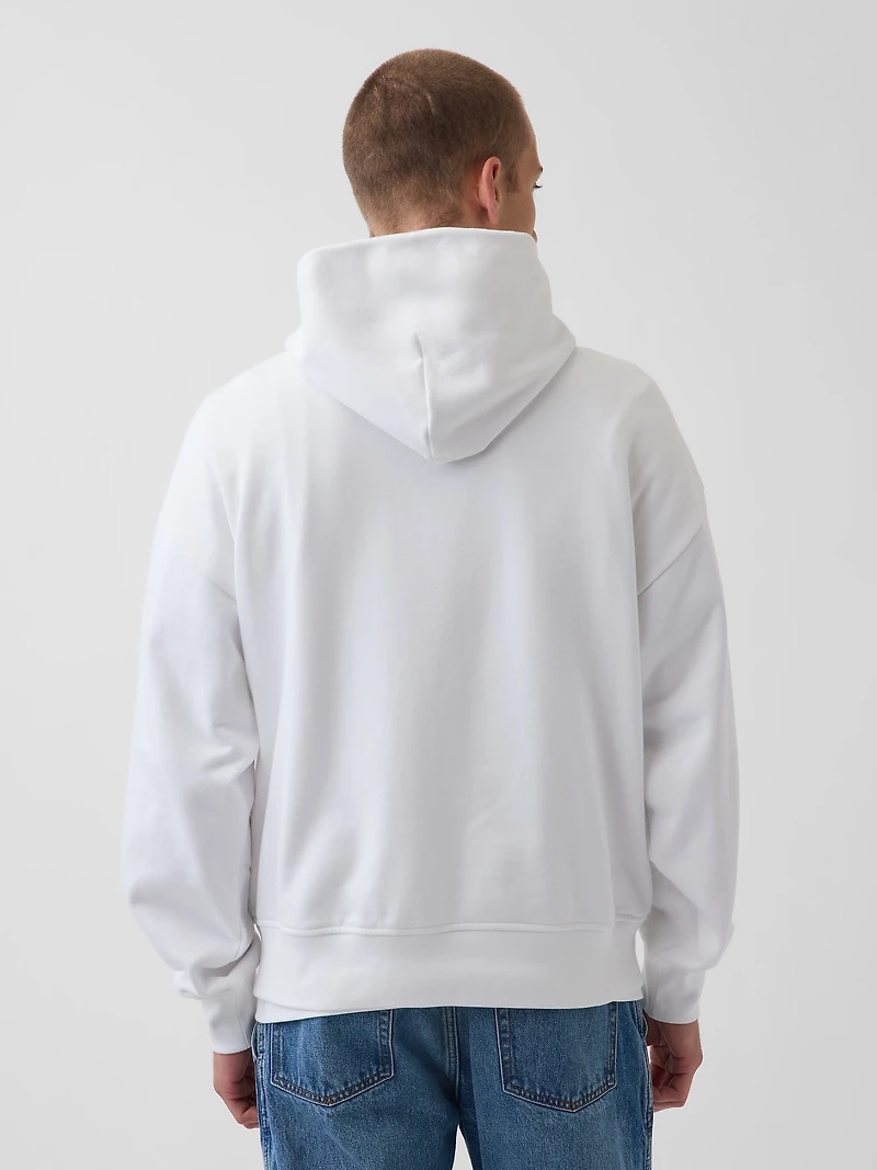 Get Blue Heavyweight French Terry Logo Hoodie