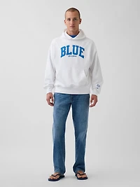 Get Blue Heavyweight French Terry Logo Hoodie