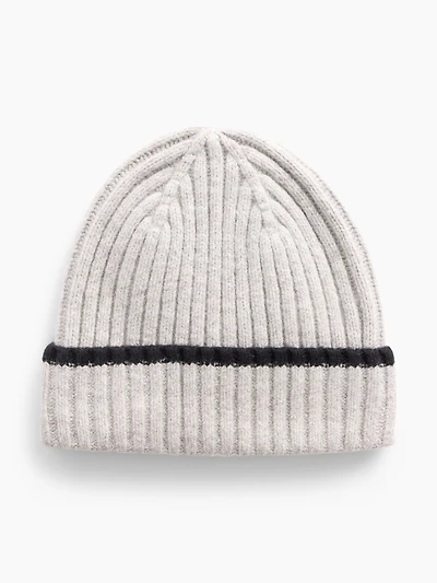 Bonnet en tricot côtelé Effet cachemire pour Enfant