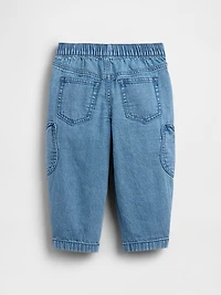 Jean coupe baril à poche en forme de l’ourson Brannan et à taille extensible pour Bébé et Tout-petit