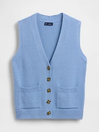 100% Cotton Pocket Sweater Vest