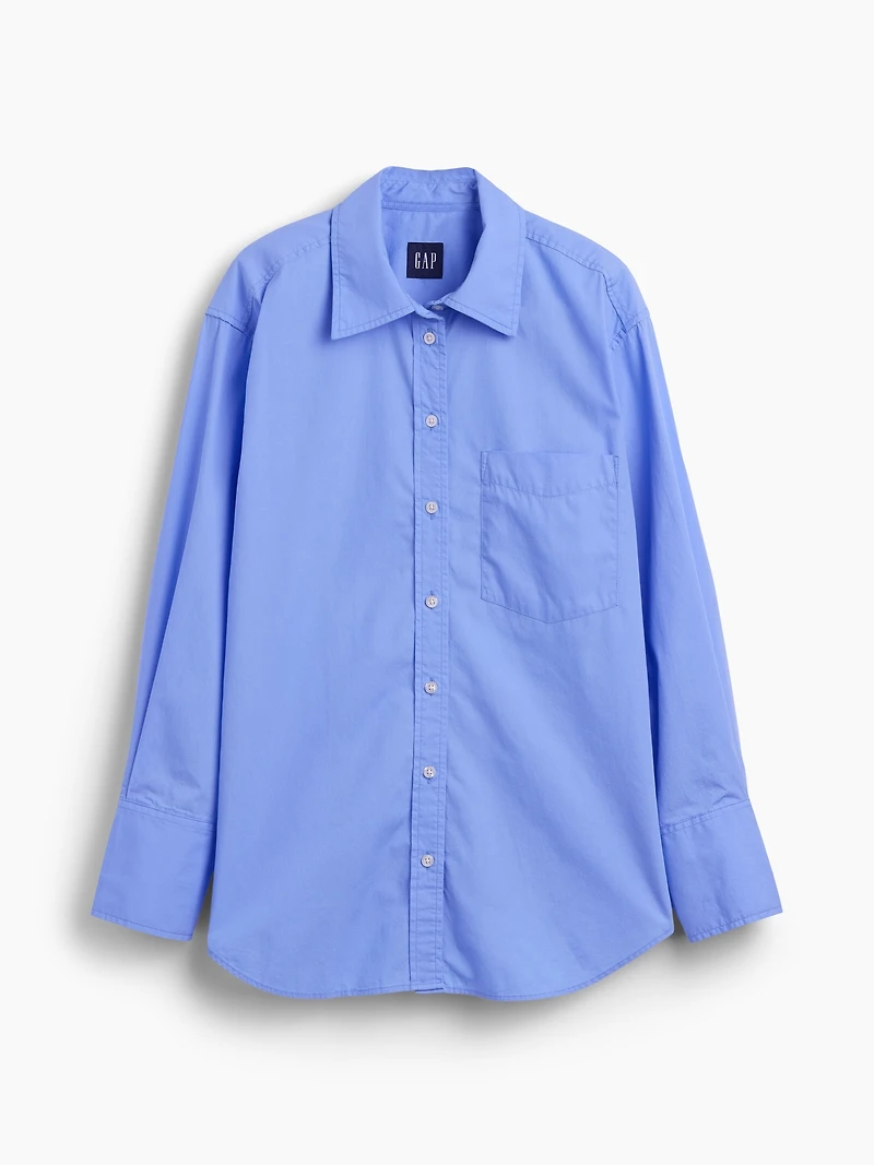 Organic Cotton Poplin Big Shirt