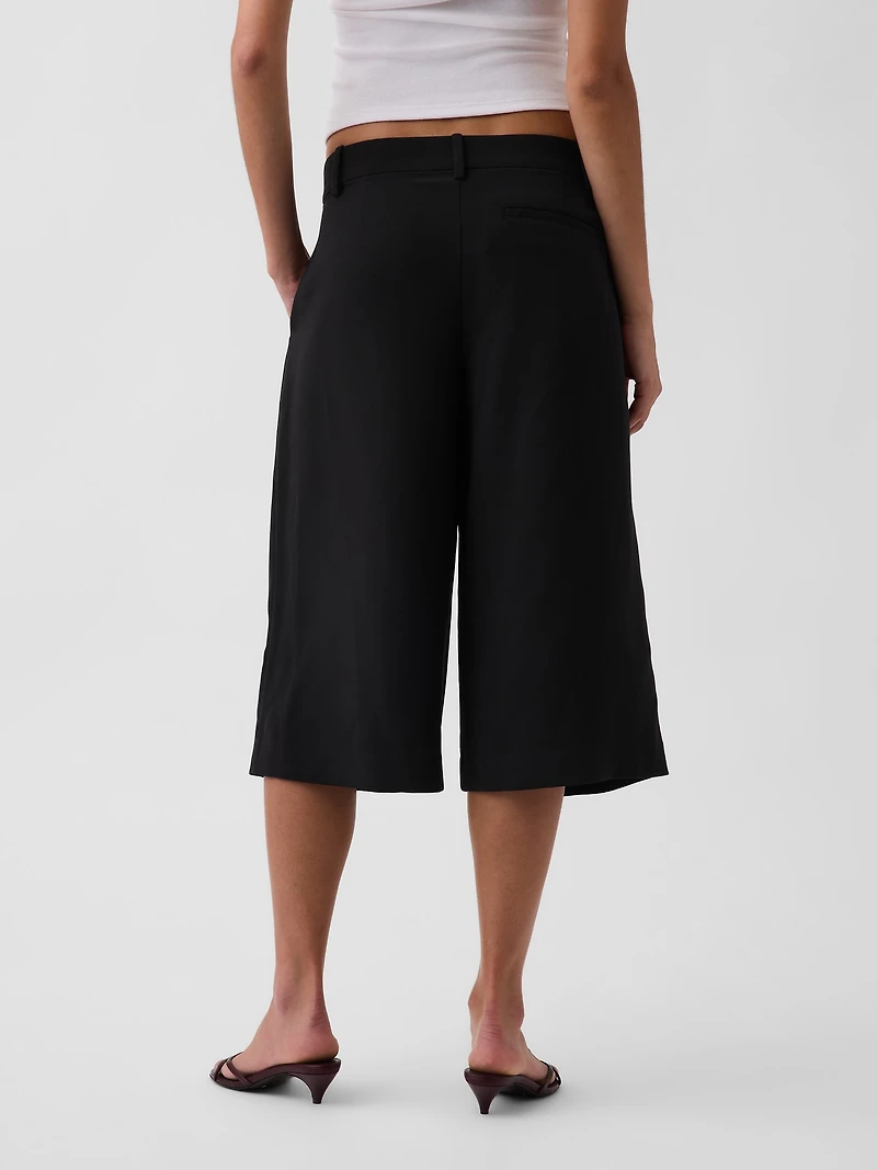 Low Rise Trouser Culotte Pants