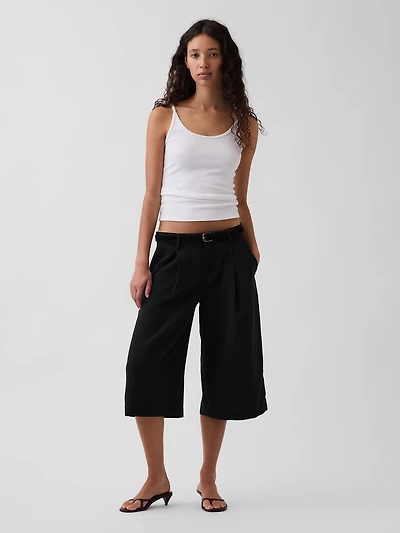 Low Rise Trouser Culotte Pants