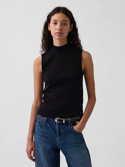 Modern Mockneck Tank Top