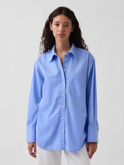 Organic Cotton Poplin Big Shirt