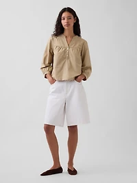 Poplin Popover Top