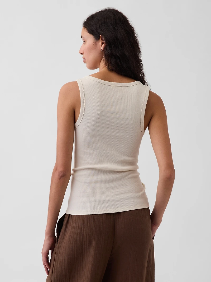 Rib Scoop Tank Top