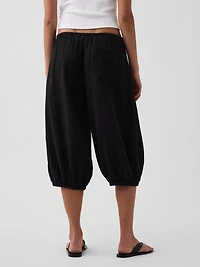 Cotton Gauze Easy Culotte Pants