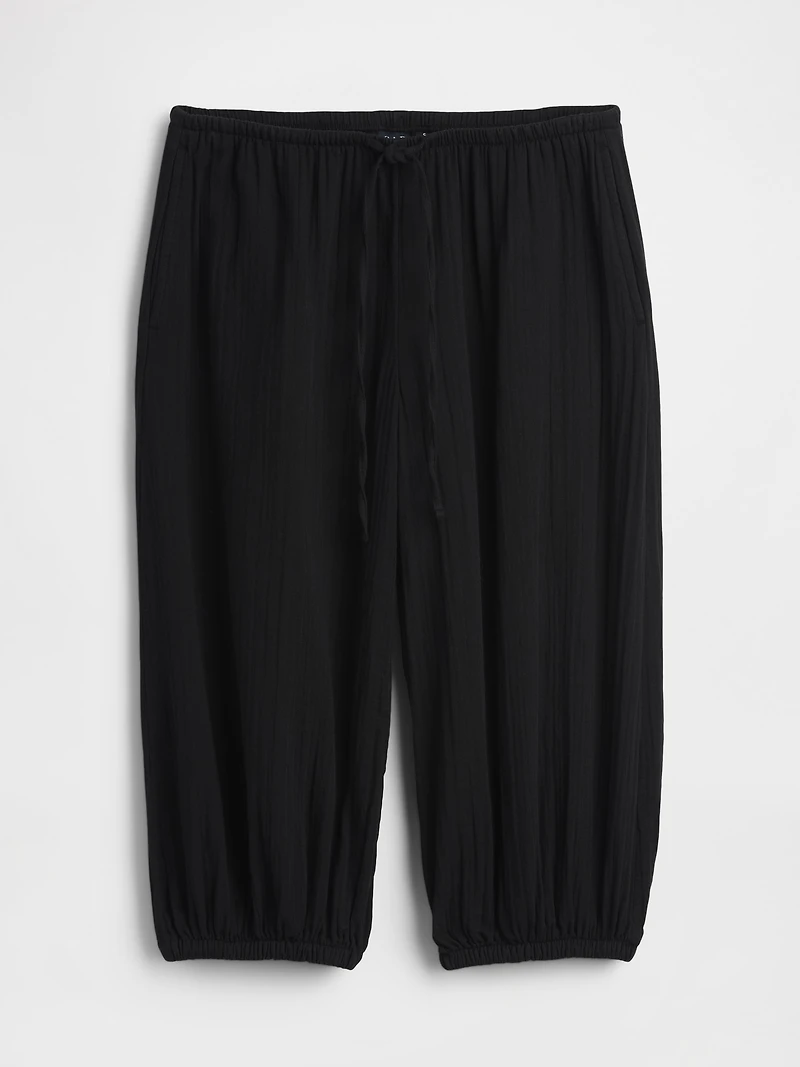 Cotton Gauze Easy Culotte Pants