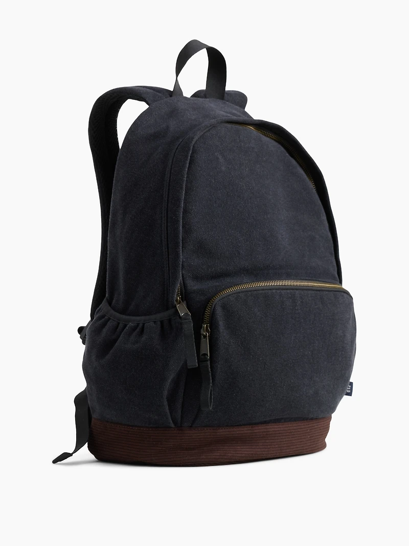 Sac à dos en denim et en velours côtelé pour enfant