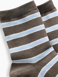 Stripe Half Crew Socks