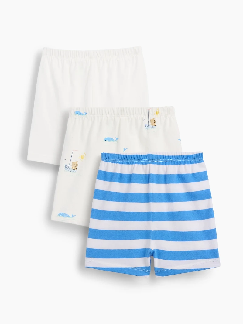 Short Premiers essentiels en coton biologique à taille extensible pour Bébé