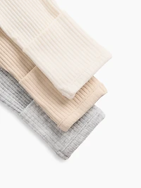 Cache-couche finement côtelé à poche Premiers essentiels pour béb