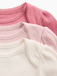 Cache-couche finement côtelé à poche Premiers essentiels pour béb