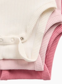 Cache-couche finement côtelé à poche Premiers essentiels pour béb