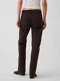 Mid Rise Straight Taper Jeans