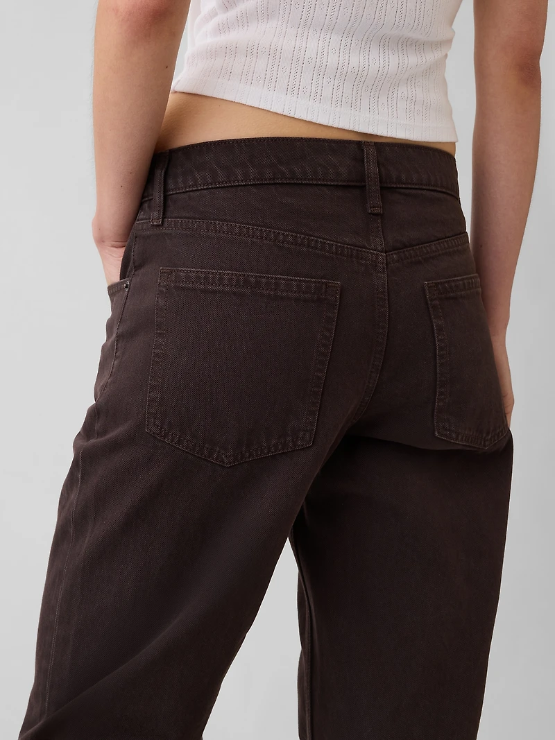 Mid Rise Straight Taper Jeans